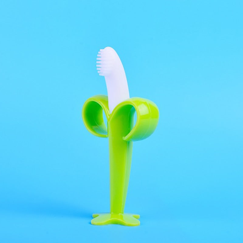 Silicone Banana Shape Training Toothbrush - Eris’ Closet & Baby Essentials