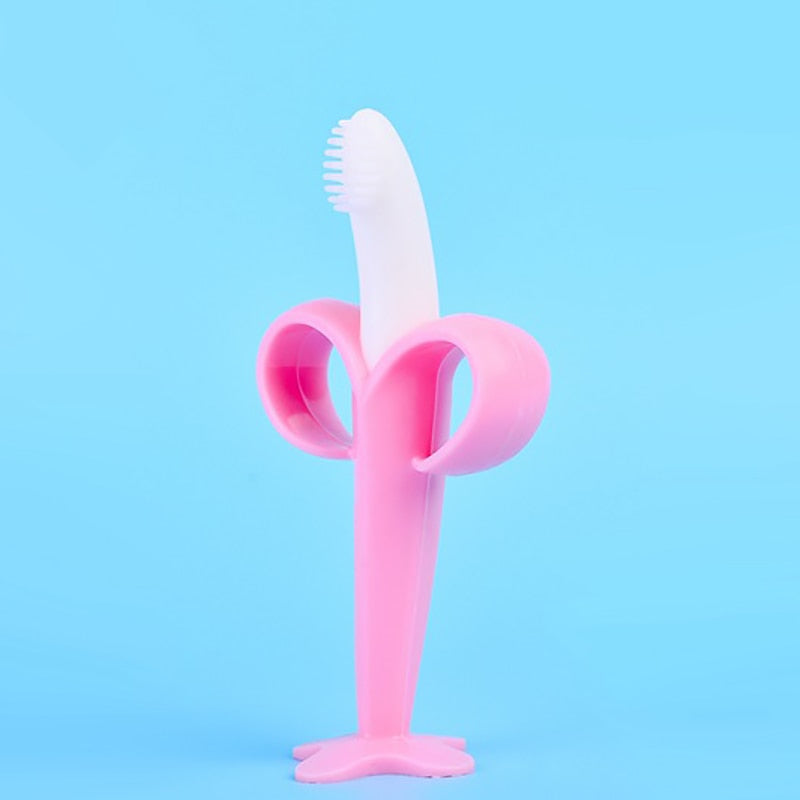 Silicone Banana Shape Training Toothbrush - Eris’ Closet & Baby Essentials