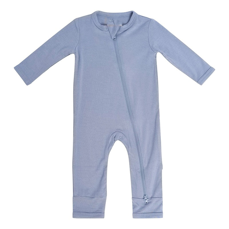 Bamboo Fiber Baby Zipper Jumpsuit - Eris’ Closet & Baby Essentials