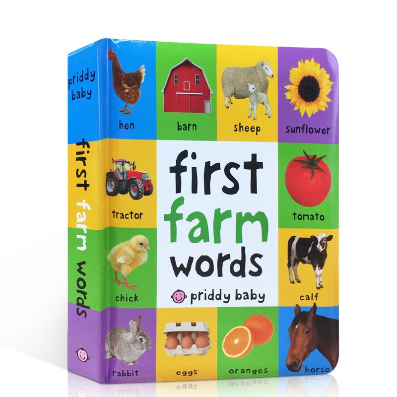 First 100 Words Hardcover Board Book for Kids Early Education