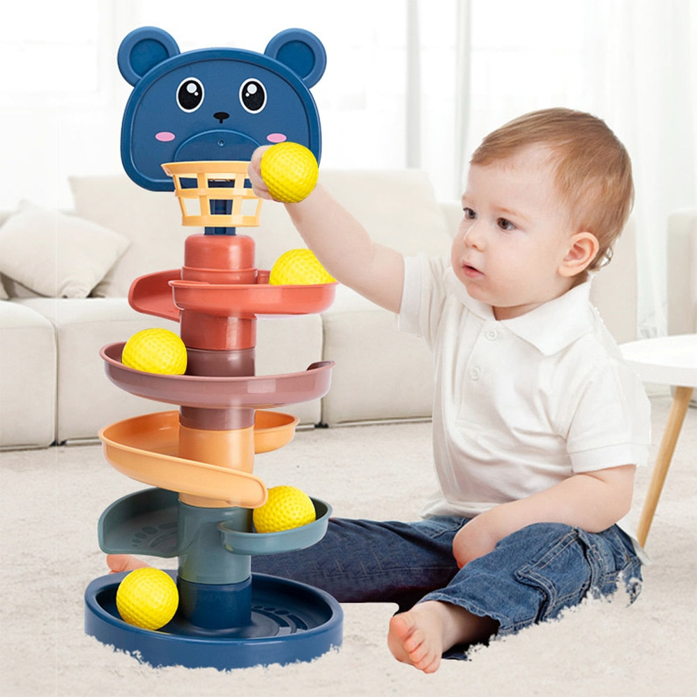 Rolling Ball Pile Tower Early Educational Toy - Eris’ Closet & Baby Essentials