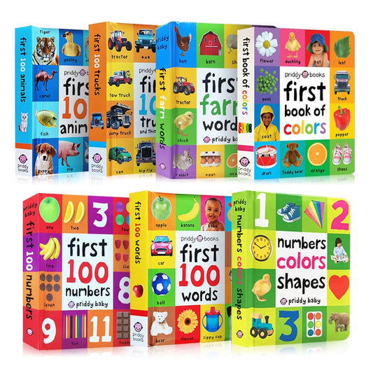 First 100 Words Hardcover Board Book for Kids Early Education