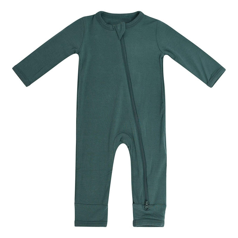 Bamboo Fiber Baby Zipper Jumpsuit - Eris’ Closet & Baby Essentials