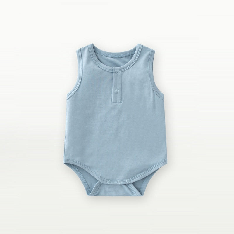 Bamboo Fiber Baby Zipper Jumpsuit - Eris’ Closet & Baby Essentials