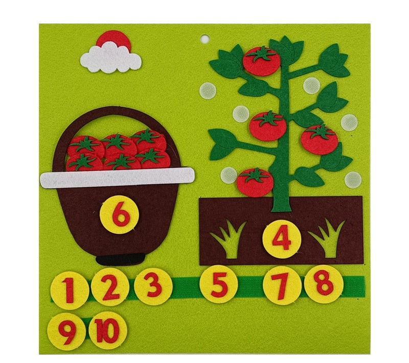 Montessori Inspired "Learn to Count" Felt Board