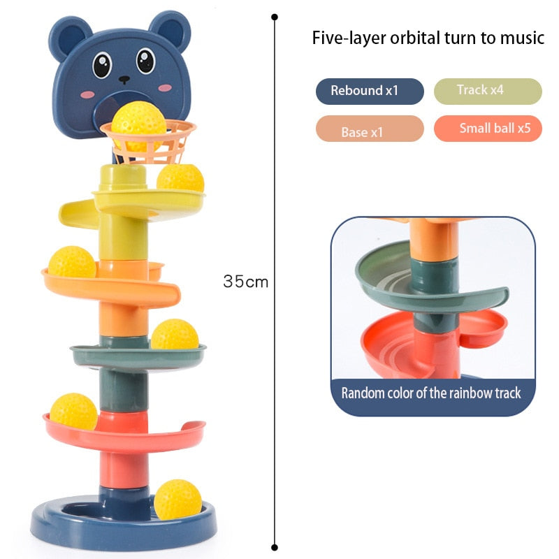 Rolling Ball Pile Tower Early Educational Toy - Eris’ Closet & Baby Essentials