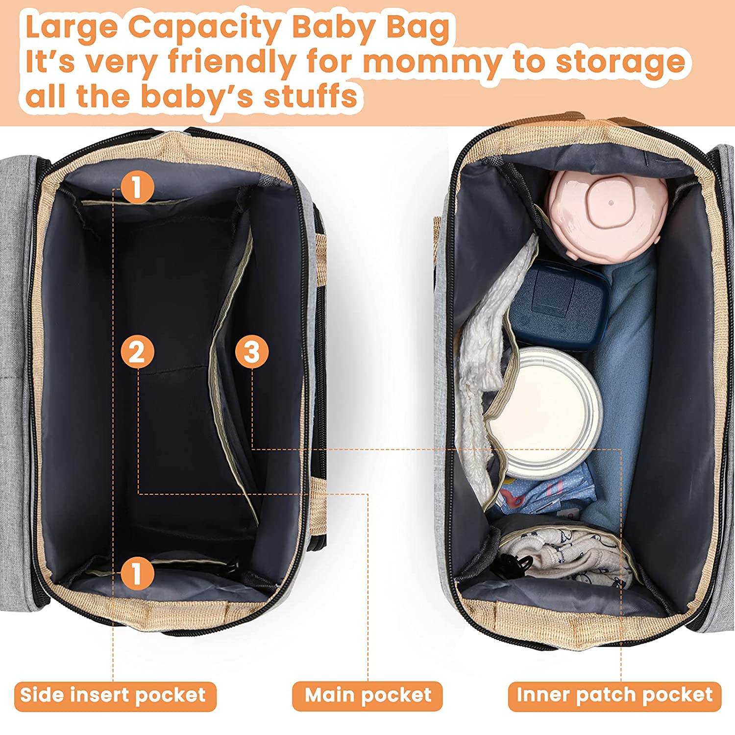 Portable Crib Nappy Backpack - Eris’ Closet & Baby Essentials