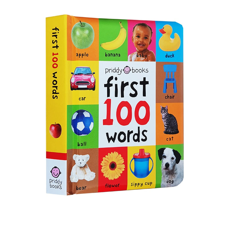 First 100 Words Hardcover Board Book for Kids Early Education