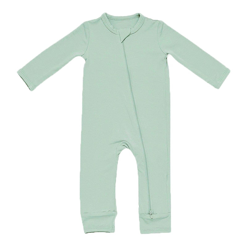 Bamboo Fiber Baby Zipper Jumpsuit - Eris’ Closet & Baby Essentials