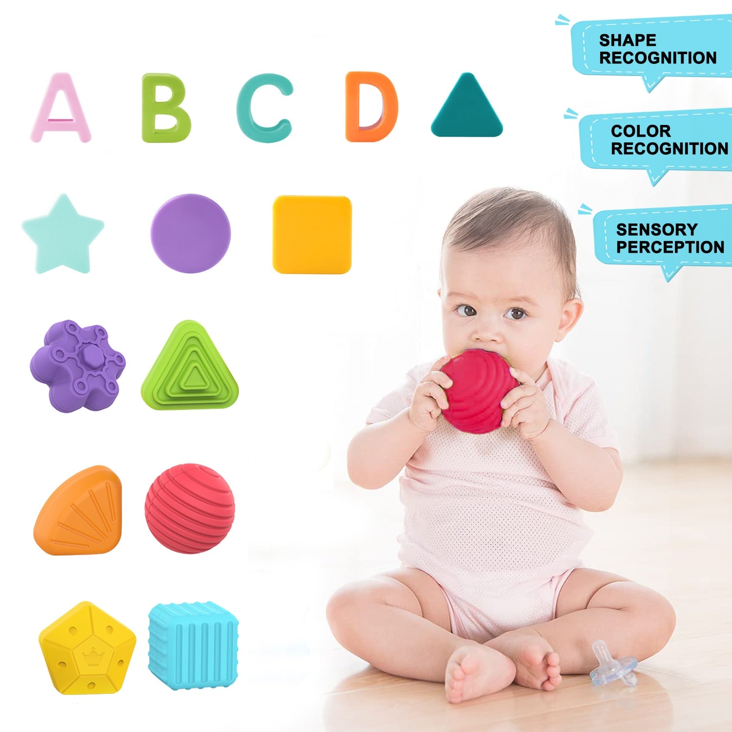 Montessori Shape Sorting Blocks Learning Toys - Eris’ Closet & Baby Essentials